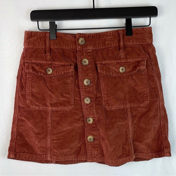 American Eagle Outfitters Dresses & Skirts - American Eagle orange corduroy skirt